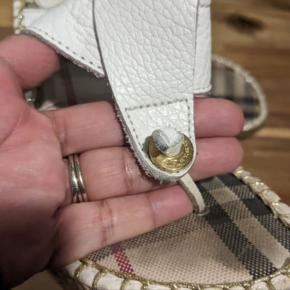 Burberry Nova Check Pattern Leather Espadrilles - Picture 3 of 10